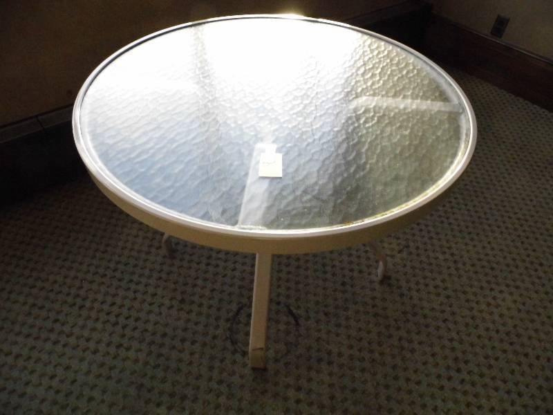 Glass Patio Table