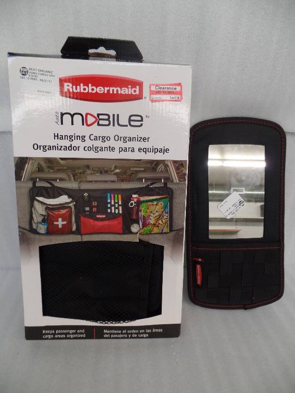 lot 64 image: Rubbermaid car organizers