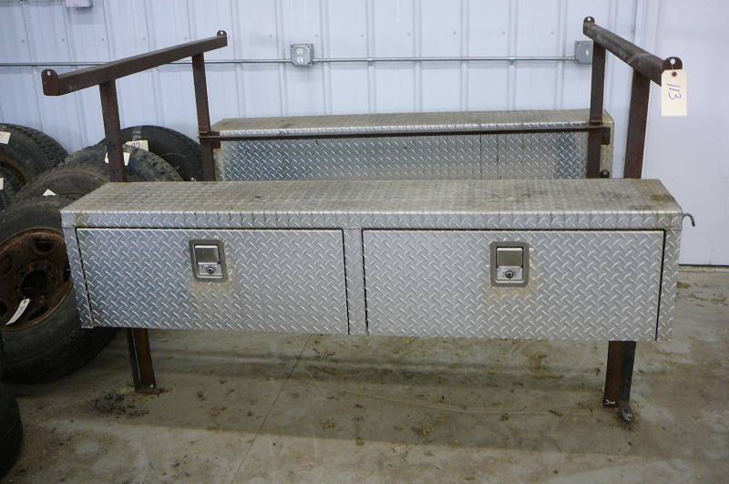 lot 113 image: Ladder Rack & Tool boxes
