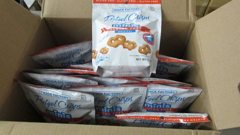 lot 101 image: 5 Cases of Pretzel Crisps Minis 12-...