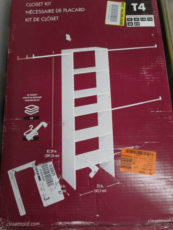 lot 152 image: Closet Maid Selectives 25 in. White...
