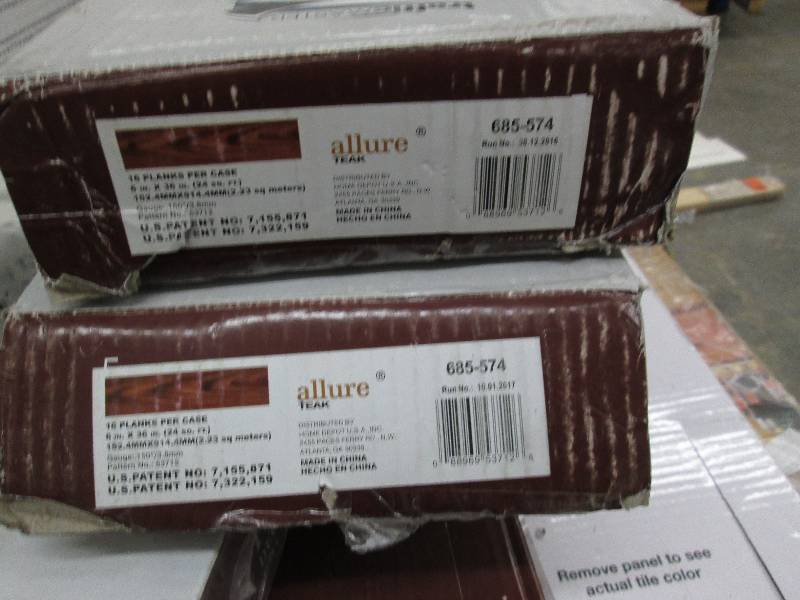 lot 166 image: 2 Cases Trafficmaster Allure 6 in. ...