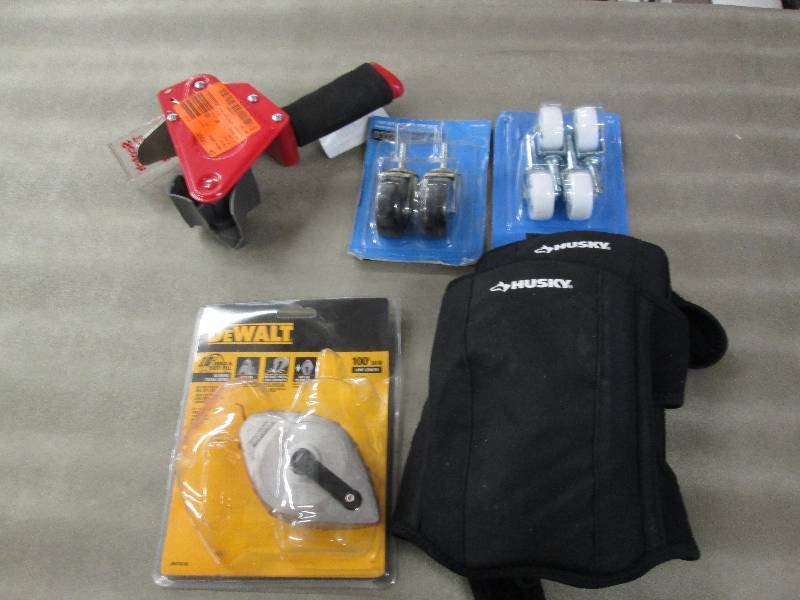 lot 276 image: Chalk Line- missing end, Knee pads,...