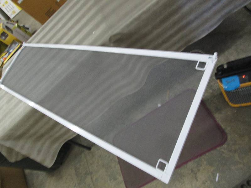 lot 286 image: Lot of 9 14.5x58 inch Silver Windo...