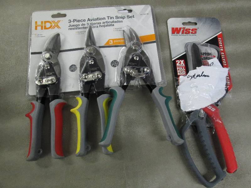 lot 301 image: HDX Aviation Snip Set, Single Ring ...