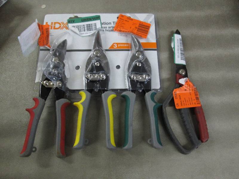 lot 302 image: HDX Aviation Snip Set, Single Ring ...