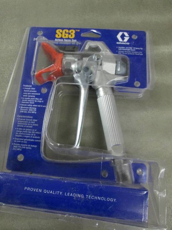 lot 307 image: Graco SG3 Airless Spray Gun open pk...