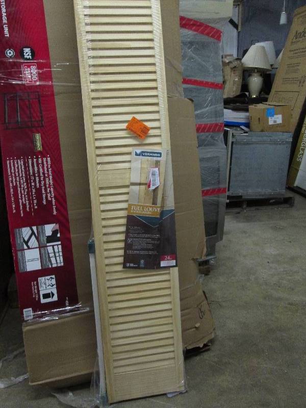 lot 403 image: Frameport 24 in. x 80 in. Louver Pi...