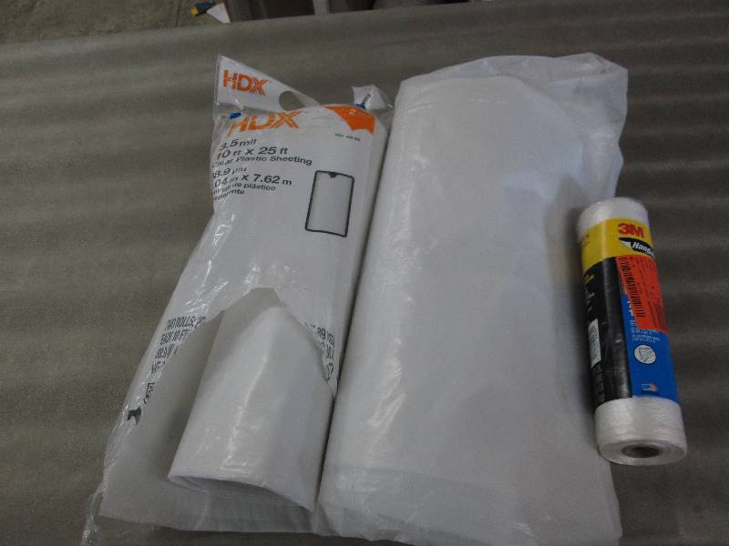 lot 418 image: HDX 10 ft. x 25 ft. Clear 3.5 mil P...