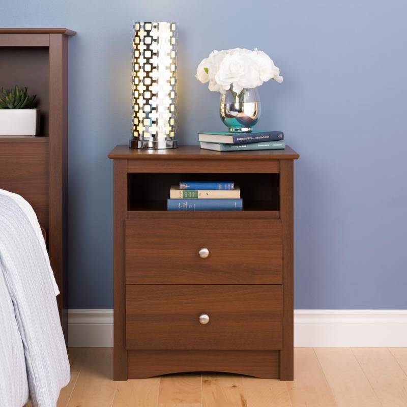 lot 389 image: Prepac Sonoma 2-Drawer Warm Cherry ...