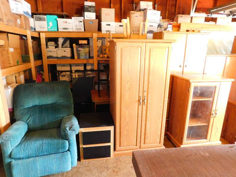 Recliner, CD Holder, (2) TV Stands