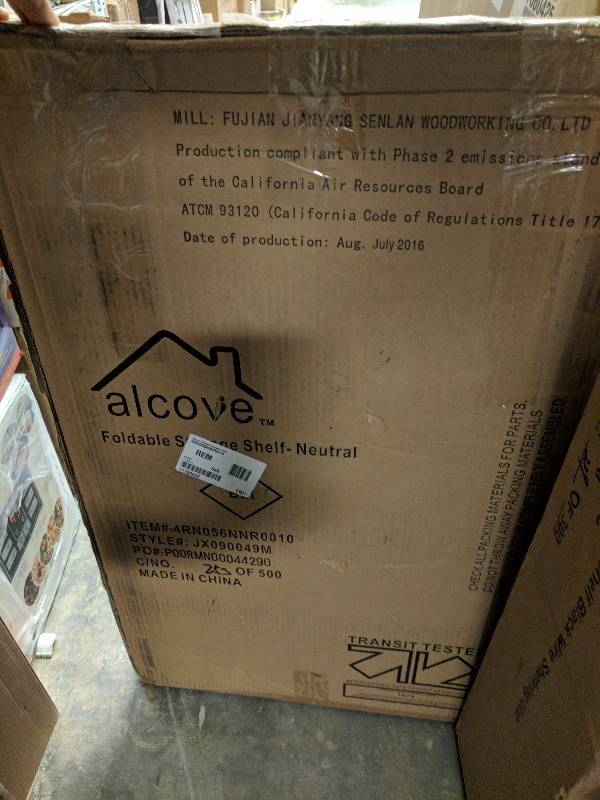 alcove Foldable Storage Shelf Neutral