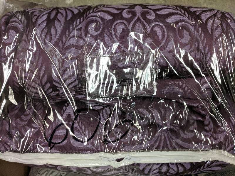 McLeland Design Venetian 17-Pc. Jacquard Bedroom Set - King Plum