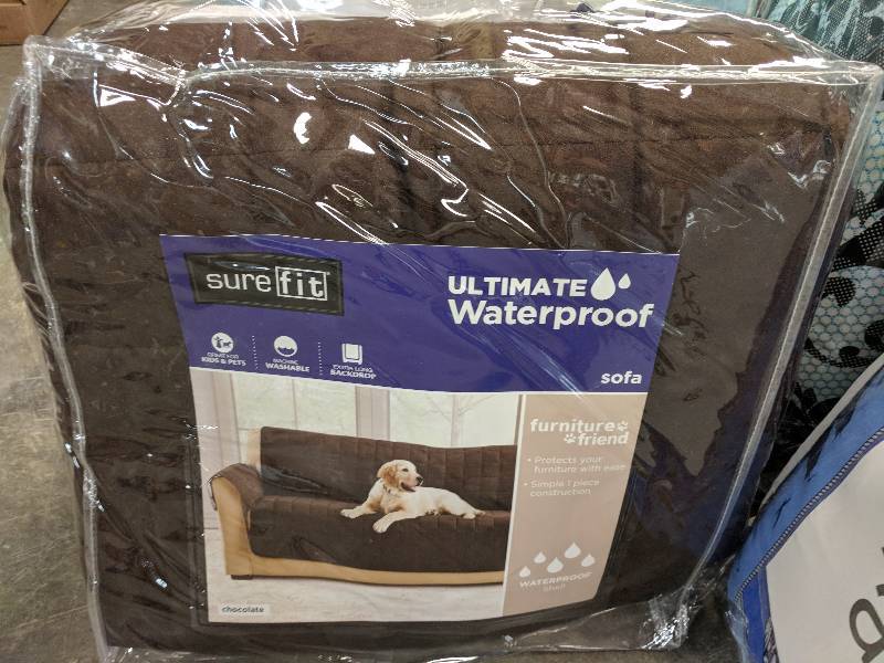 Sure Fit Ultimate Waterproof Suede Sofa Cover - Chocolate