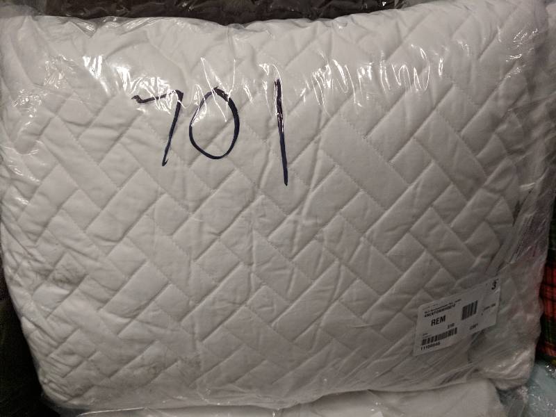 McLeland Design Never Go Flat Memory Foam Cluster Pillow Pair with Cotton Cover