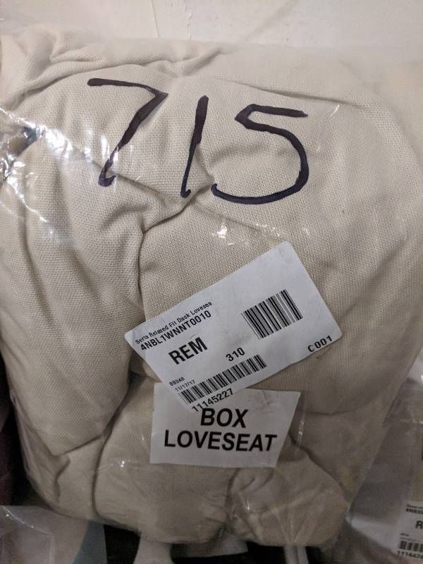 Serta Relaxed Fit Cotton Duck Loveseat Slipcover - Natural