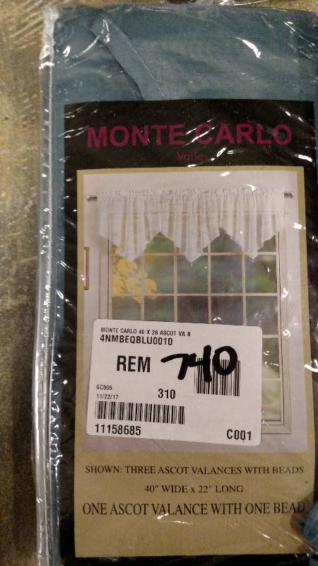 United Monte Carlo 40 x 26 Ascot Valance - Blue