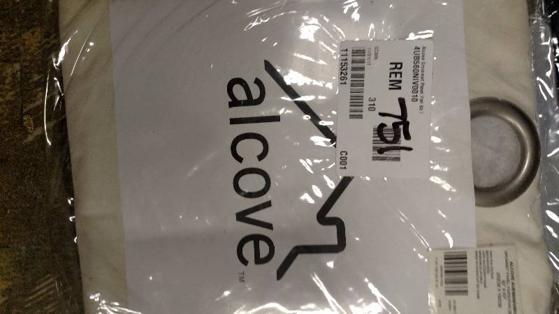 alcove 80W x 63L Insulated Foamback Grommet Top Panel Pair - Ivory