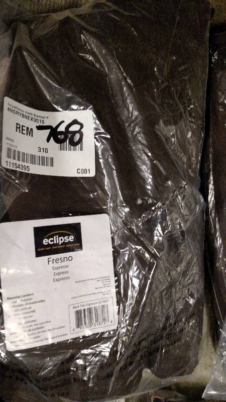 Eclipse Fresno 52 x 63 Blackout Window Panel - Espresso