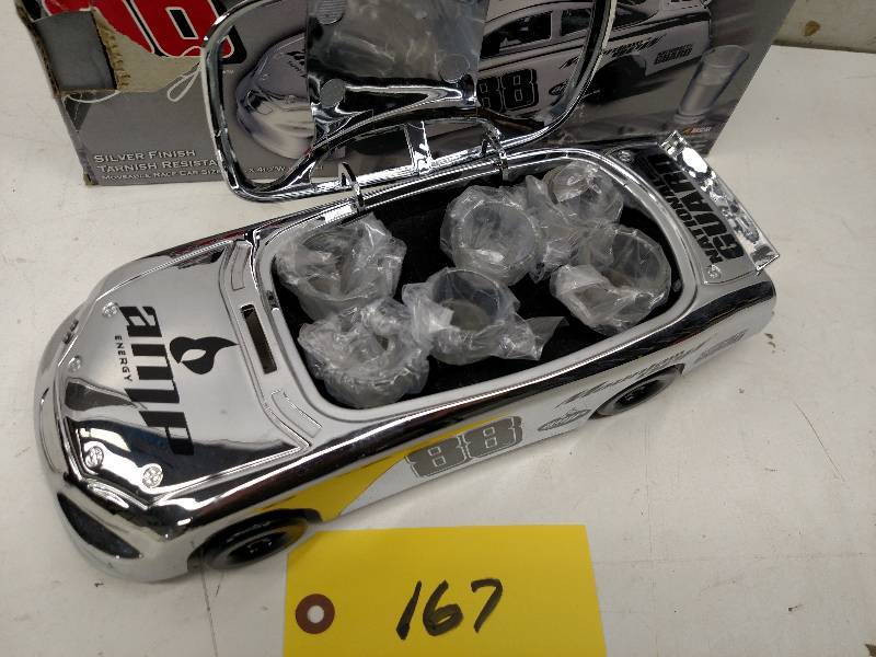 lot 167 image: Godinger Dale Jr. #88 Race Car Shoo...