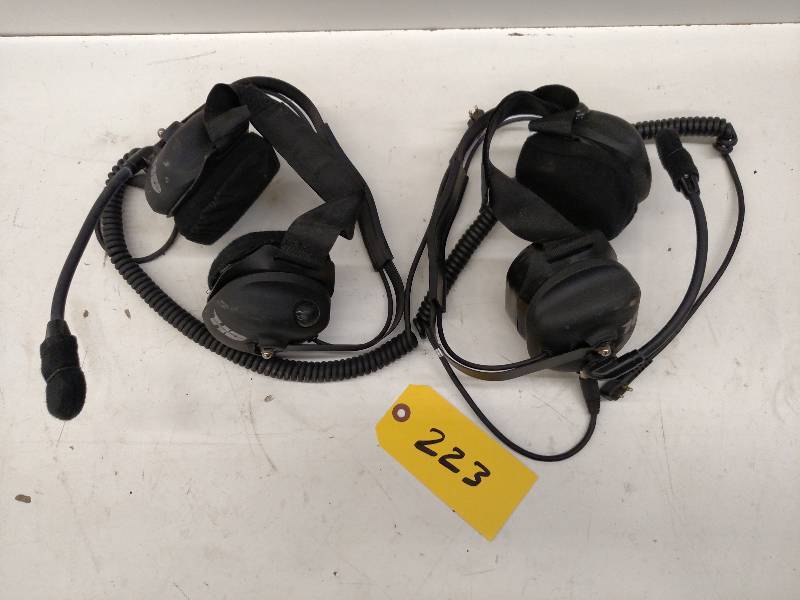 lot 223 image: (2) HD Headsets with Motorola Plugs...
