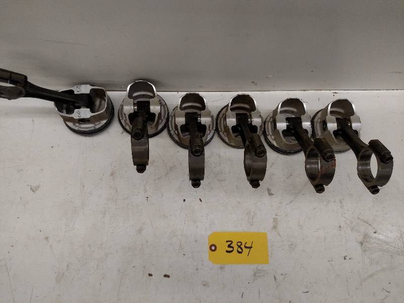lot 384 image: (6) 350 Chev. Pistons 5.7 Rod, .040...