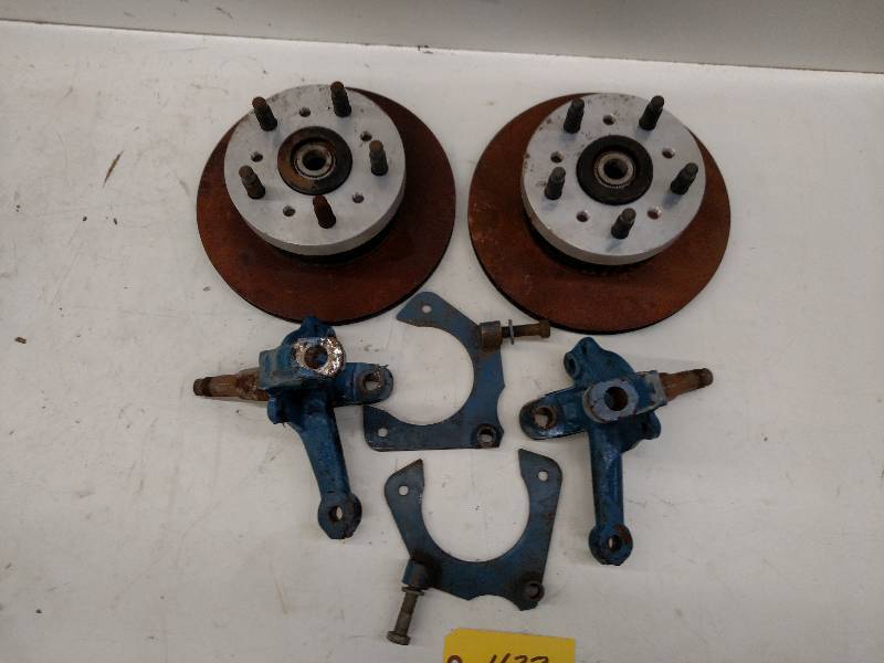 lot 433 image: Mustang II Spindles & Hubs with 5x5 Adap...