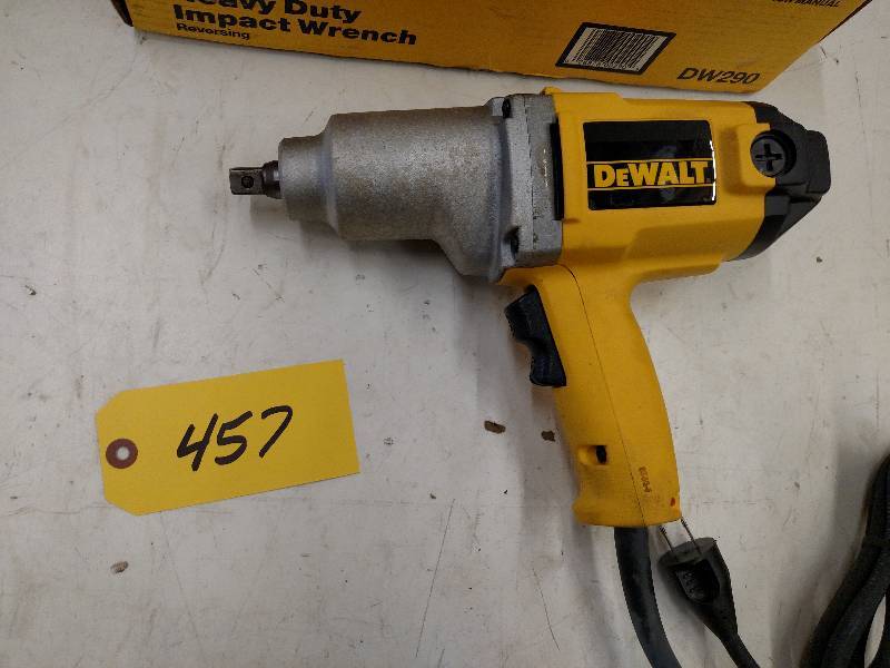 lot 457 image: Dewalt 12 Electric Impact Wrench,...