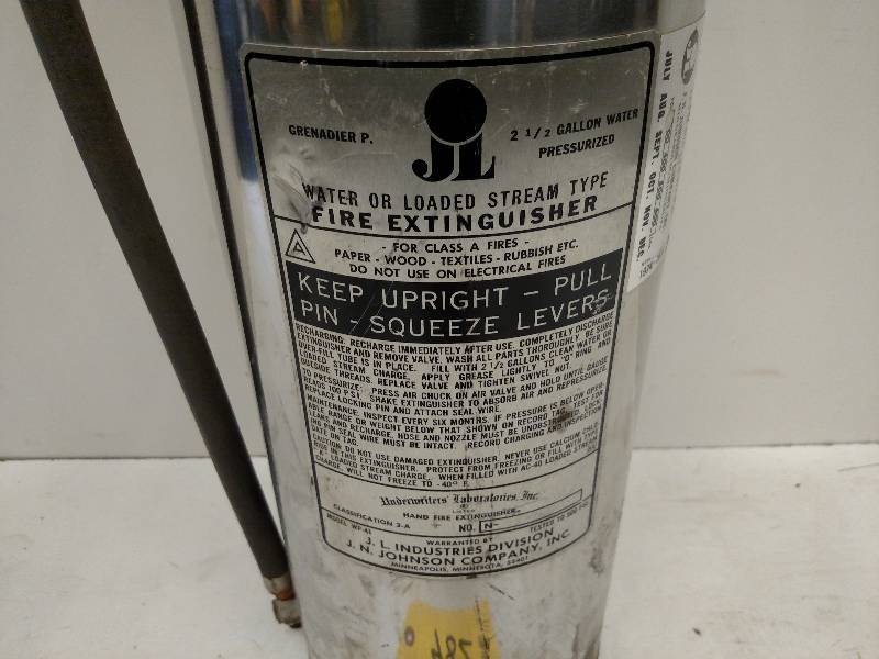 lot 482 image: Stainless Steel Water Fire Extingui...