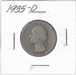 1935 - D Washington Quarter