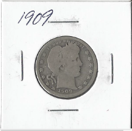 1909 Barber Quarter