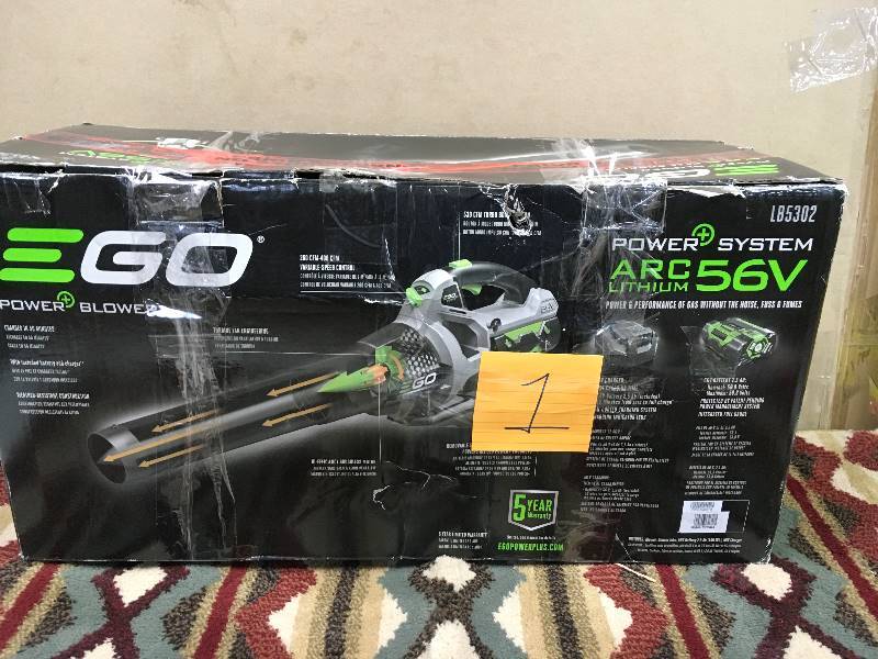 lot 1 image: EGO Power System ARC Lithium 56 Volt Power Blower in like new working conditions