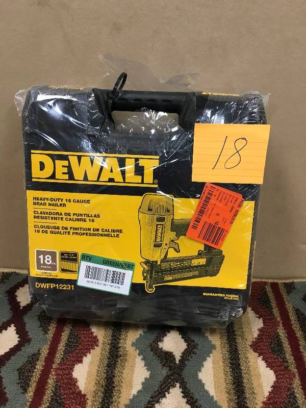 lot 18 image: DeWalt DWFP12231 18-Gauge 2 in. Brad Nailer Kit New