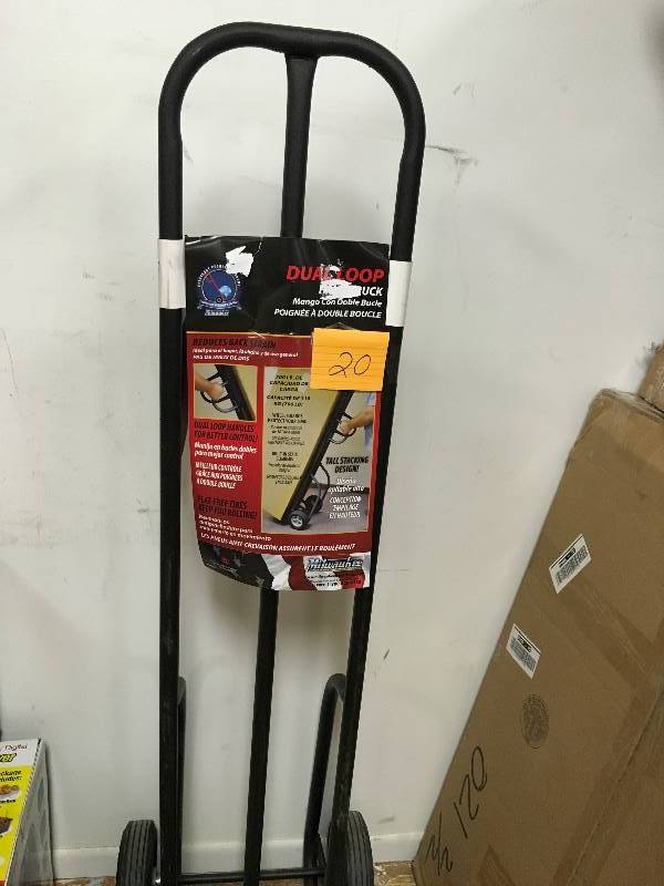 lot 20 image: Milwaukee Hand Truck Dual Loop Handle Truck not used