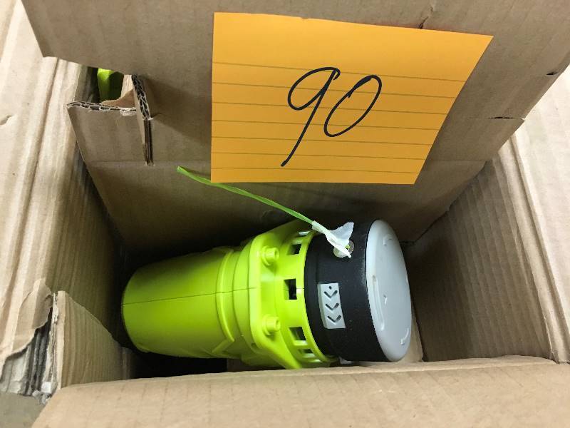 lot 90 image: Ryobi 40 Volt Lithium-Ion Cordless String Trimmer - 1.5 Ah Battery and Charger included not used