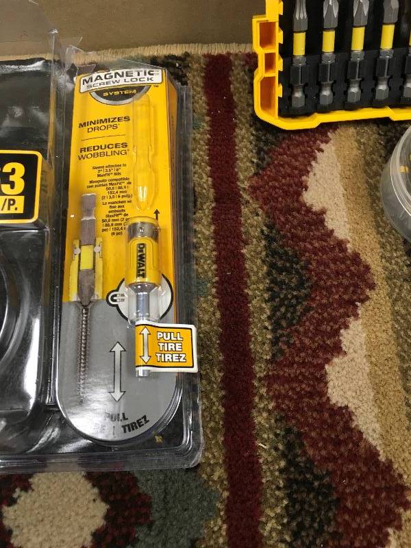 lot 118 image: DeWalt Maxfit Steel Screwdriving Set 63 Pieces