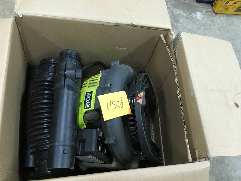 lot 136 image: Ryobi 185 MPH 510 CF Gas Backpack Leaf Blower in working conditions