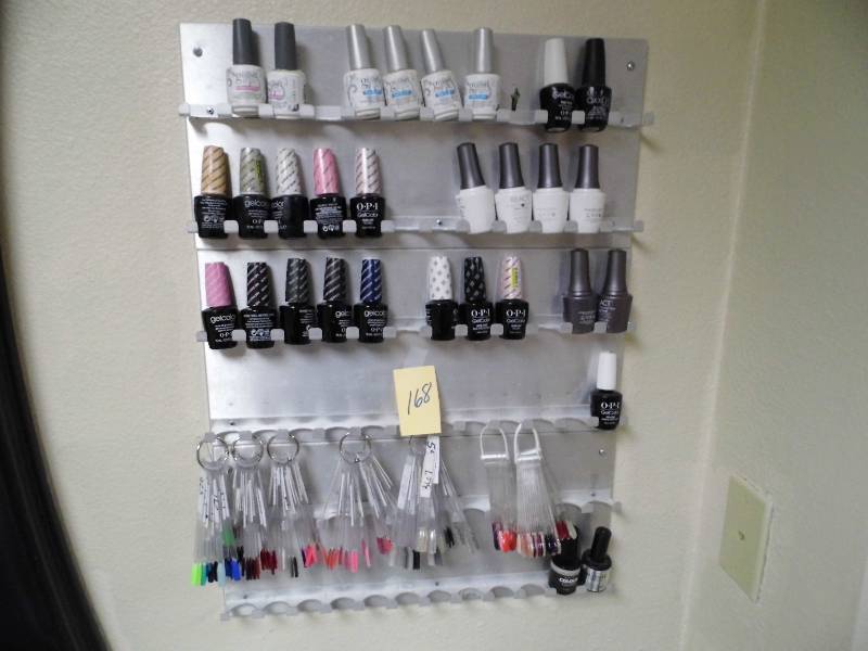 lot 168 image: Nail Polish and Display Rack