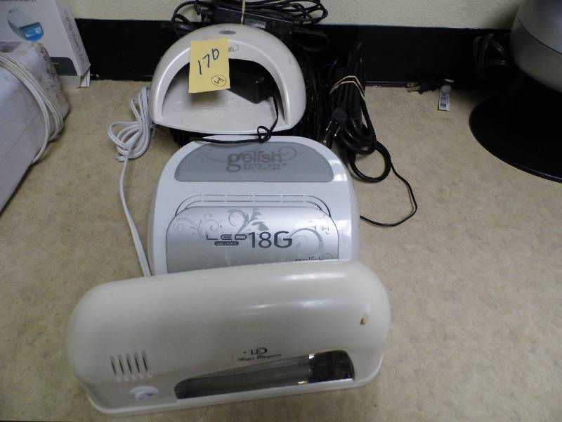 lot 170 image: Lot of 4 LED Nail Dryers
