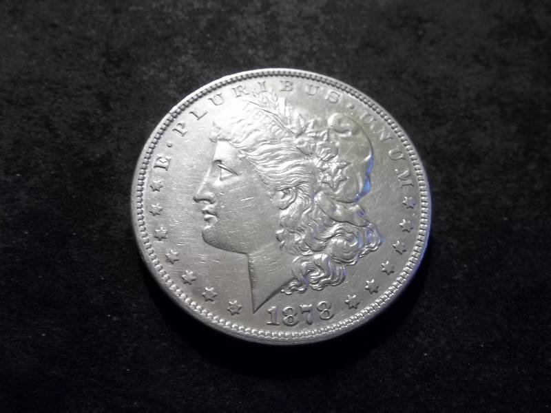 1878  Morgan Silver Dollar With 7 Over 8 Tail Feathers