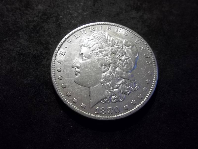 1880 Micro O  Morgan Silver Dollar
