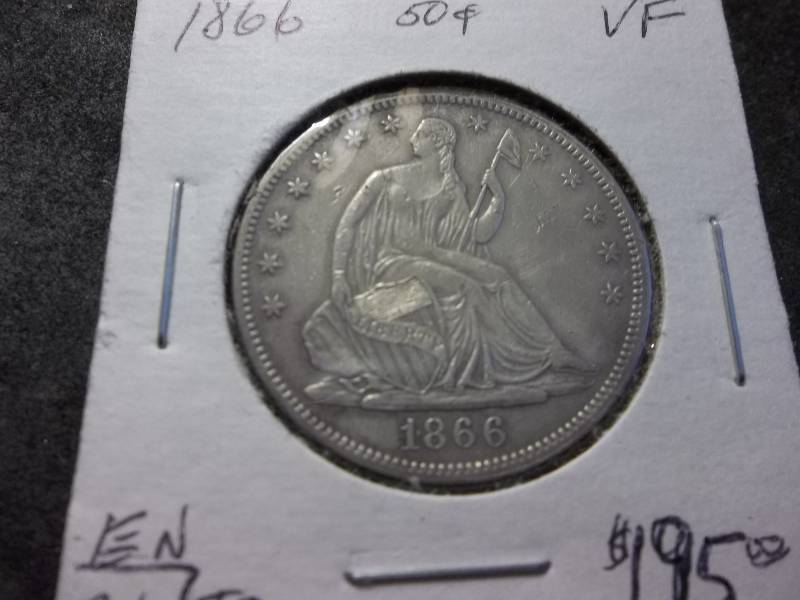 1866 Seated Half Dollar