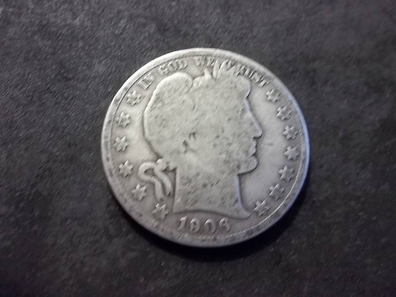 1906 D Barber Half Dollar