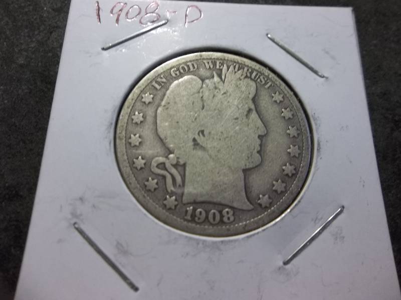 1908 D Barber Half Dollar