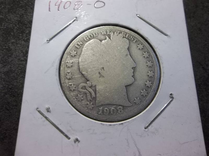1908 O Barber Half Dollar