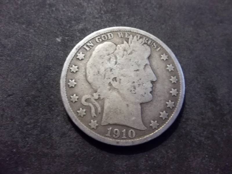 1910 S Barber Half Dollar
