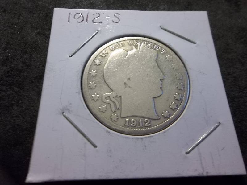 1912 S Barber Half Dollar