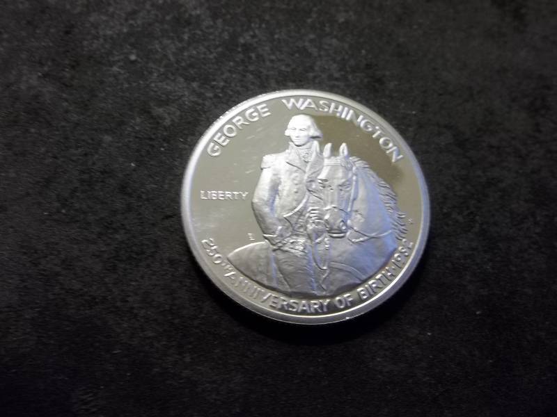 George Washington 250th Anniversary Commemorative Silver Half Dollar Proof