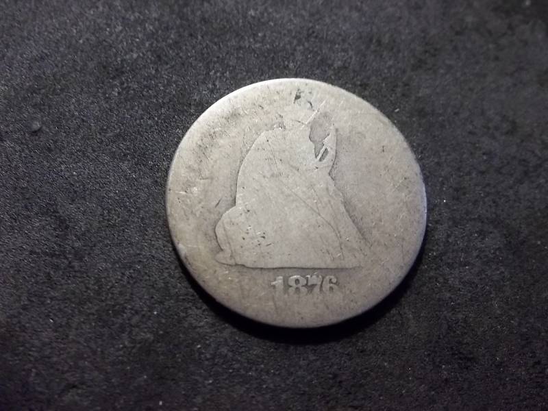 1876 Seated Liberty Quarter