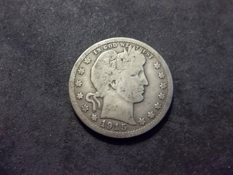 1915 D Barber Quarter